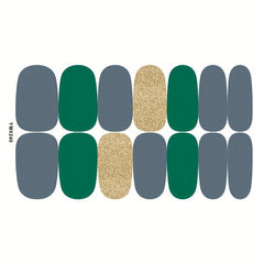 Glitter Full Wraps Nail Polish Stickers Self-Adhesive Nail Art Decal Strips