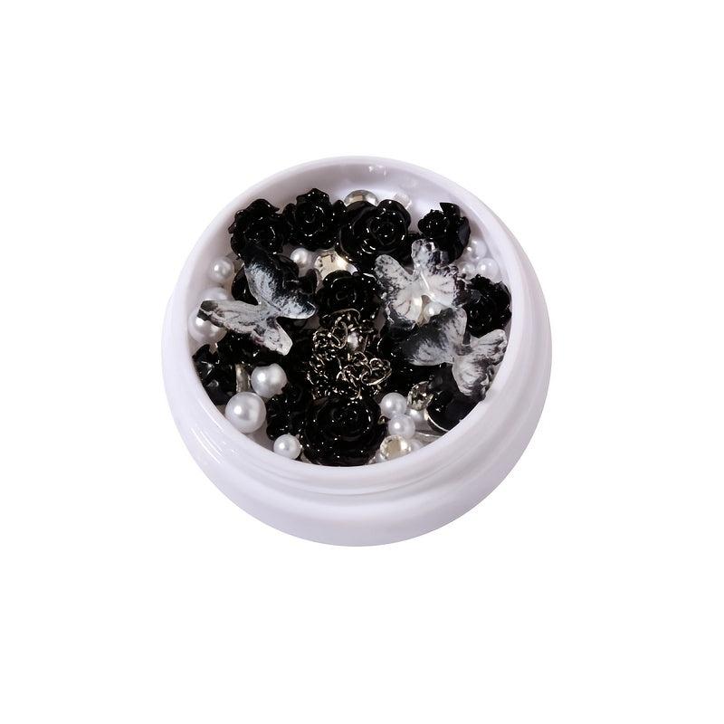 3D Nail Charms Butterfly Shapes Rhinestones for Acrylic Nails