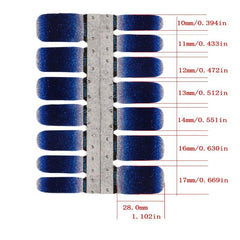Y2K Gradient Glitter Nail Polish Stickers Self Adhesive Manicure Decal Strips