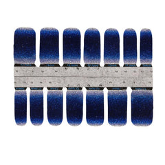 Y2K Gradient Glitter Nail Polish Stickers Self Adhesive Manicure Decal Strips