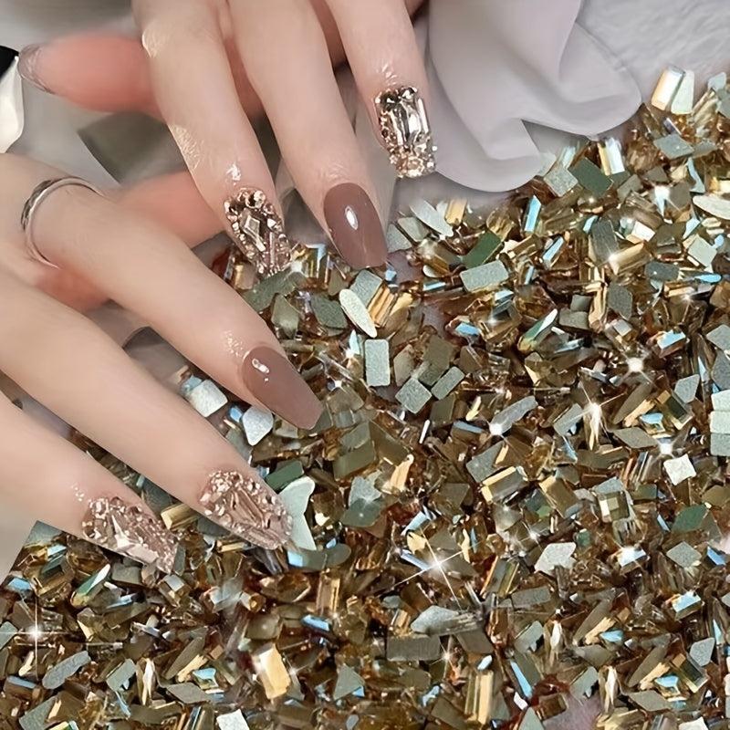 100pcs Flat Back Nail Art Rhinestones for DIY or Nail Salons