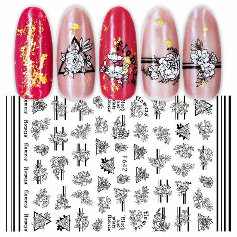 Heart Love Nail Art Stickers Self Adhesive Decals for DIY Nail Salons