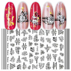 Heart Love Nail Art Stickers Self Adhesive Decals for DIY Nail Salons