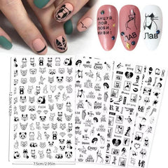 Heart Love Nail Art Stickers Self Adhesive Decals for DIY Nail Salons