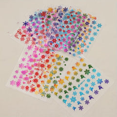 3D Christmas Laser Snowflake Nail Art Stickers