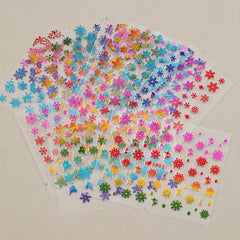 3D Christmas Laser Snowflake Nail Art Stickers