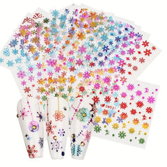 3D Christmas Laser Snowflake Nail Art Stickers