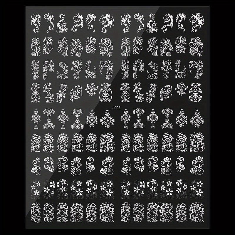 Flower Nail Art Stickers Self Adhesive Decals For Nail Art Decoration