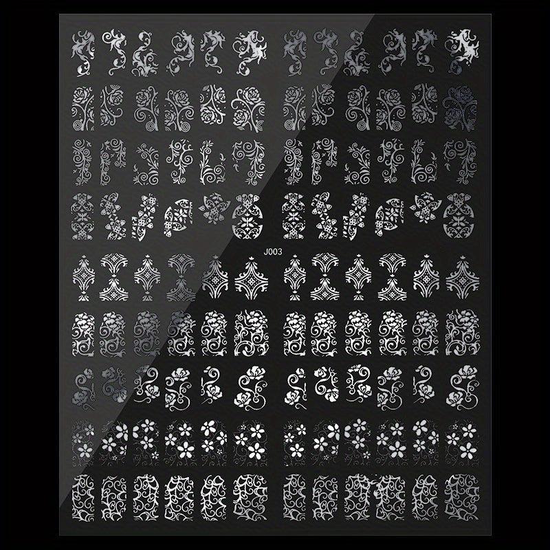 Flower Nail Art Stickers Self Adhesive Decals For Nail Art Decoration