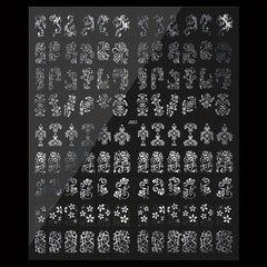 Flower Nail Art Stickers Self Adhesive Decals For Nail Art Decoration