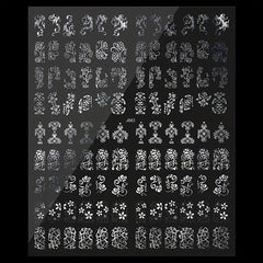Flower Nail Art Stickers Self Adhesive Decals For Nail Art Decoration