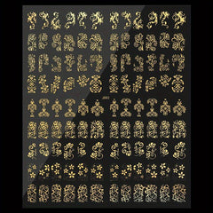 Flower Nail Art Stickers Self Adhesive Decals For Nail Art Decoration