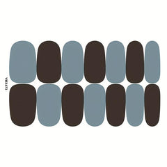 Waterproof Full Wraps Nail Polish Stickers - 8 Sheets