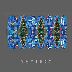 Christmas Nail Art Stickers Self Adhesive Decals For DIY Manicure