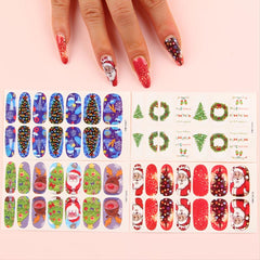 Christmas Nail Art Stickers Self Adhesive Decals For DIY Manicure