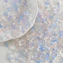 Aurora Glitter 3D Bowknot Nails Jewelry DIY Resin Manicure Decals