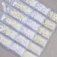 6 Grids 3D Nail Rhinestones Kit AB Crystal Rhinestones Nail Charms Diamonds