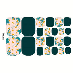 Waterproof Toenail Polish Stickers Full Cover Toenail Art Decal