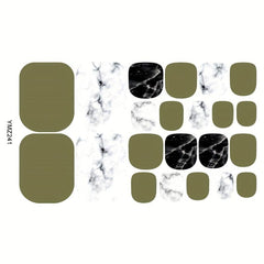 Waterproof Toenail Polish Stickers Full Cover Toenail Art Decal