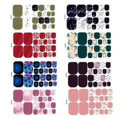 Waterproof Toenail Polish Stickers Full Cover Toenail Art Decal