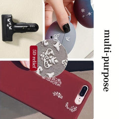 Snowflake Nail Art Stickers 5D Embossed Xmas Decals for Acrylic Nails