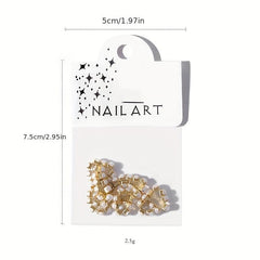 Pearl Chain Nail Art Decoration DIY Manicure