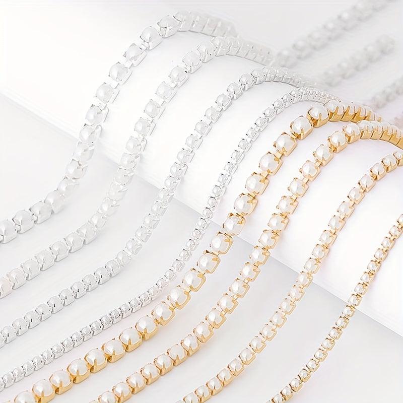 Pearl Chain Nail Art Decoration DIY Manicure