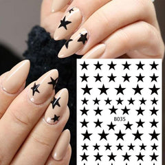 Holographic Star Nail Art Stickers - DIY Nail Decals