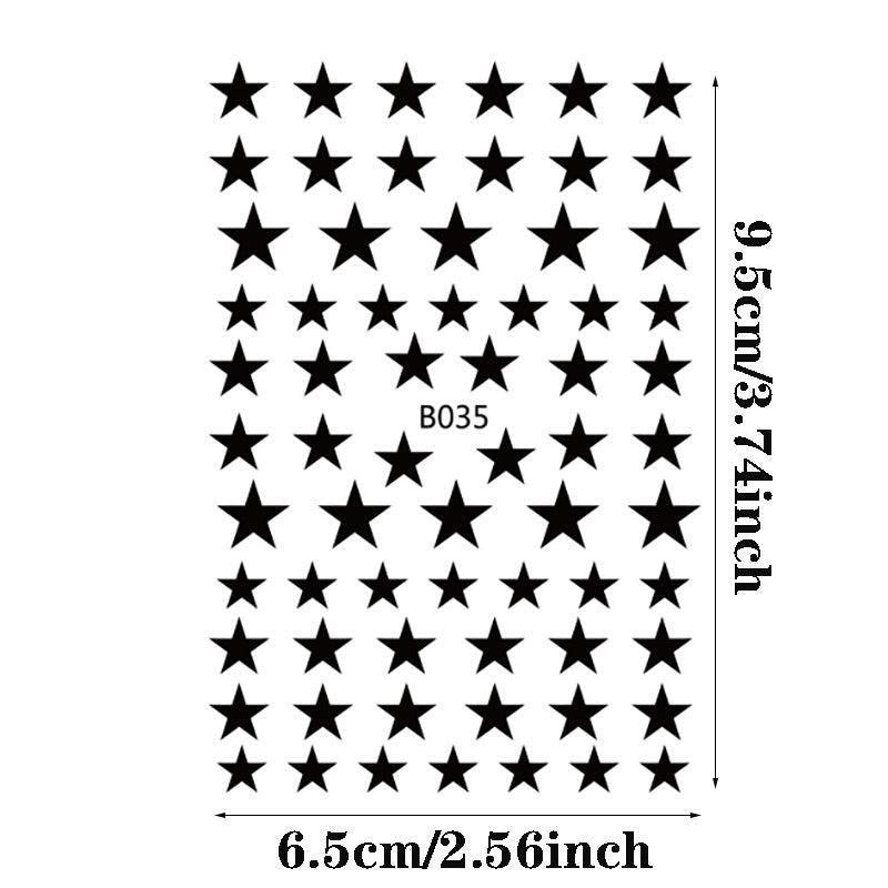 Holographic Star Nail Art Stickers - DIY Nail Decals