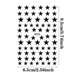 Holographic Star Nail Art Stickers - DIY Nail Decals
