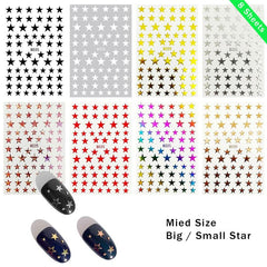 Holographic Star Nail Art Stickers - DIY Nail Decals