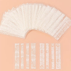 30 Sheets Lace Nail Art Stickers Rose Nail Art Decals For DIY