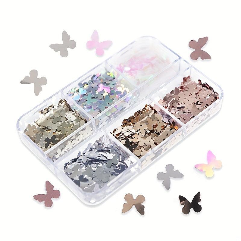 Butterfly Nail Art Sequins 3D Holographic Glitter Flakes