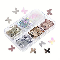 Butterfly Nail Art Sequins 3D Holographic Glitter Flakes