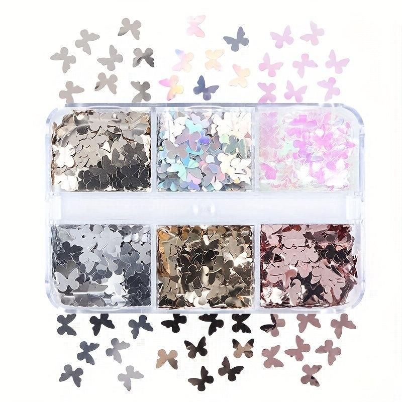 Butterfly Nail Art Sequins 3D Holographic Glitter Flakes