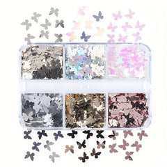 Butterfly Nail Art Sequins 3D Holographic Glitter Flakes
