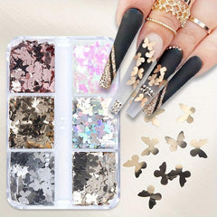 Butterfly Nail Art Sequins 3D Holographic Glitter Flakes