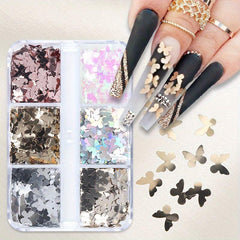 Butterfly Nail Art Sequins 3D Holographic Glitter Flakes