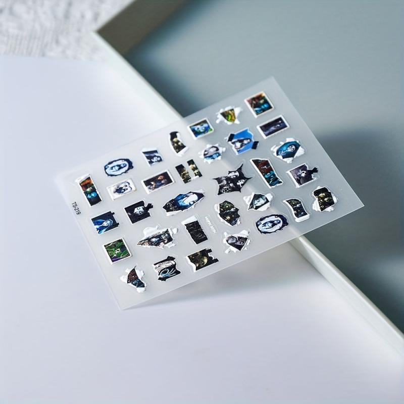 Halloween Nail Art Sticker Decals 5D Stereoscopic Embo...