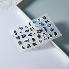Halloween Nail Art Sticker Decals 5D Stereoscopic Embo...