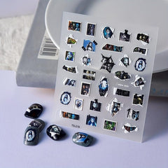 Halloween Nail Art Sticker Decals 5D Stereoscopic Embo...