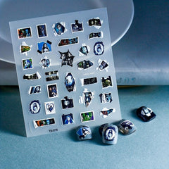 Halloween Nail Art Sticker Decals 5D Stereoscopic Embo...
