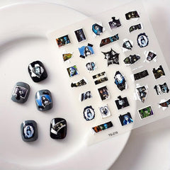 Halloween Nail Art Sticker Decals 5D Stereoscopic Embo...