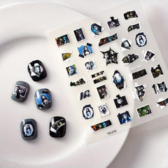 Halloween Nail Art Sticker Decals 5D Stereoscopic Embo...