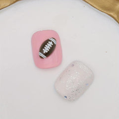 30pcs Football Shaped Nail Art Charms 3D Resin Nail Art Accessories