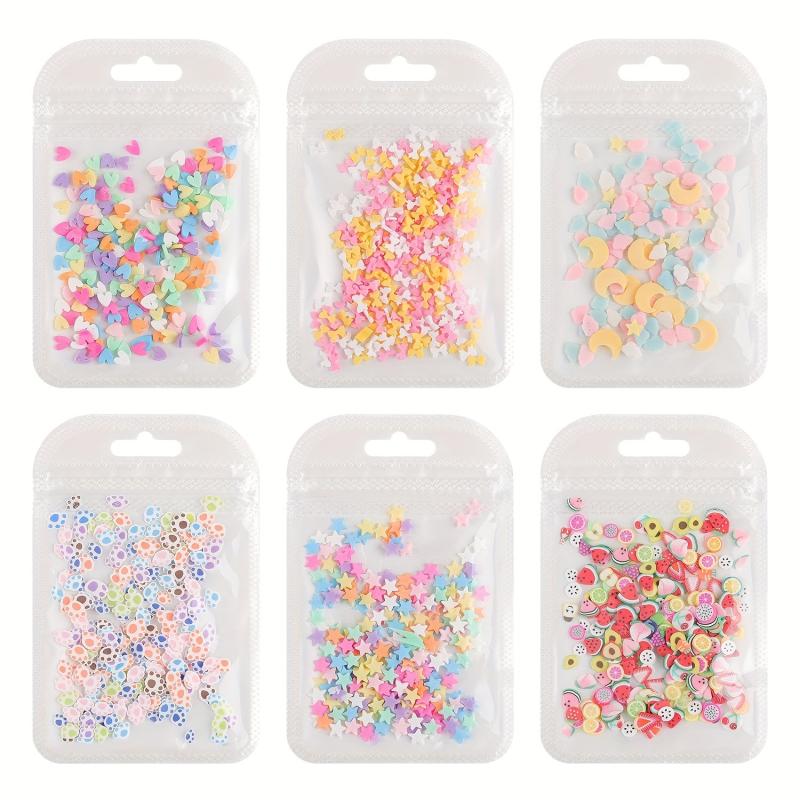 Halloween Nail Glitter Sequins Star Heart Moon Fruit Cat Paw Nail Slice