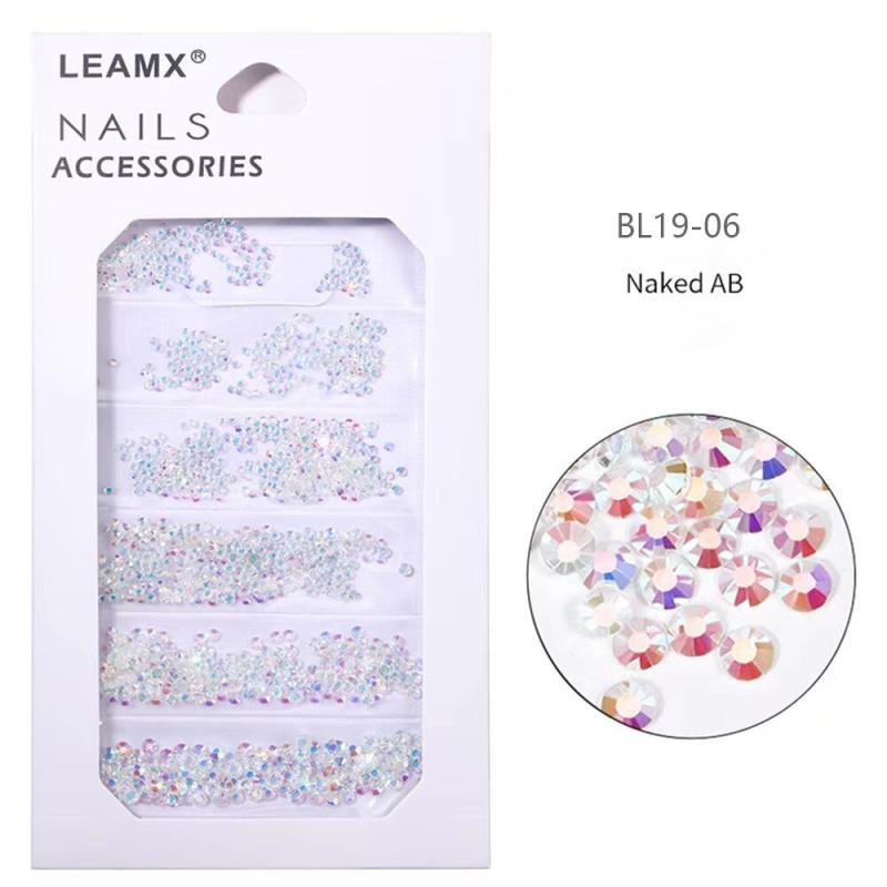 Glass Crystal Flat Back Nail Rhinestones Mixed Sizes for Crafts