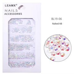 Glass Crystal Flat Back Nail Rhinestones Mixed Sizes for Crafts