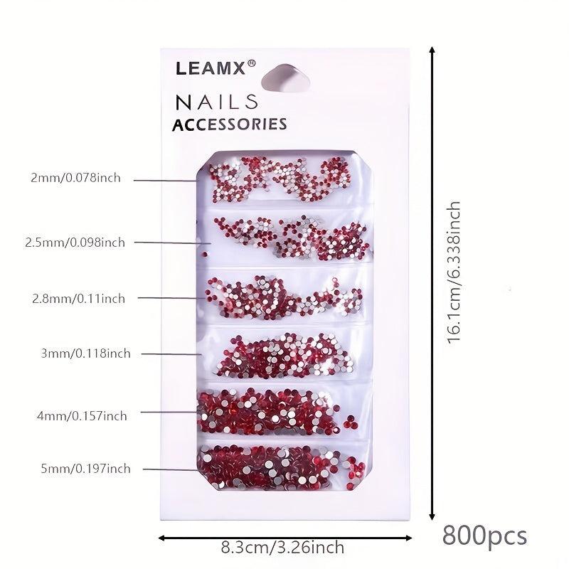 Glass Crystal Flat Back Nail Rhinestones Mixed Sizes for Crafts
