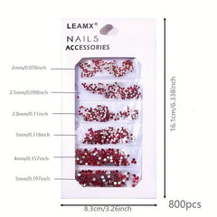 Glass Crystal Flat Back Nail Rhinestones Mixed Sizes for Crafts